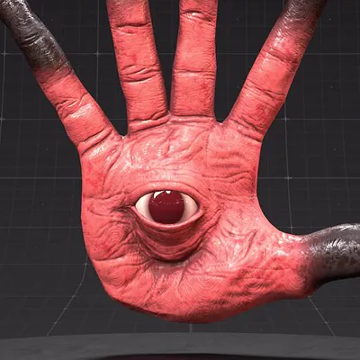 Pale Man Hand